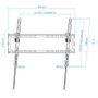 SOPORTE PARED-TV 37"-80" INCLINABLE LP1081T-B TOOQ